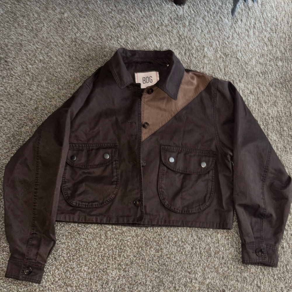 Brown cropped BDG Jean jacket